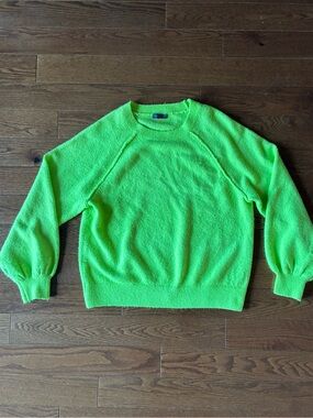 Vince Camuto Lime Green Crewneck Sweater
